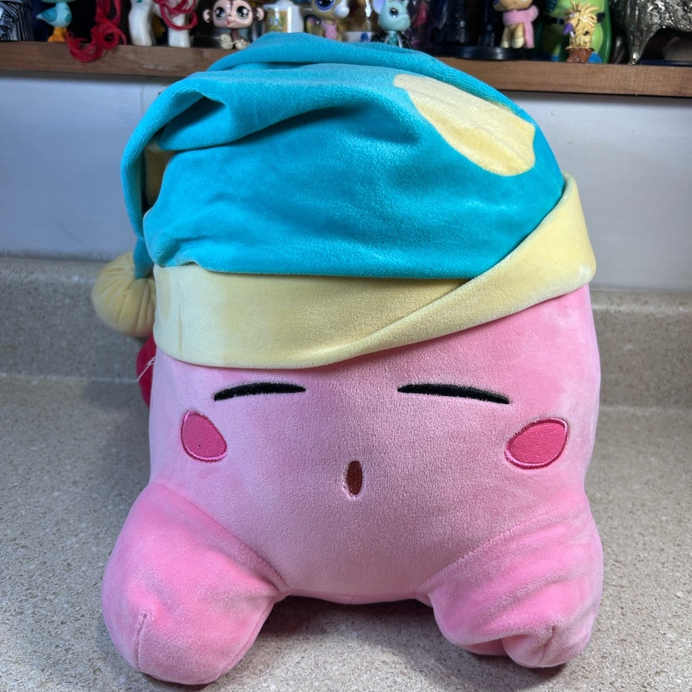 Sleeping Kirby Mega Plush 12” Sleepy Hat